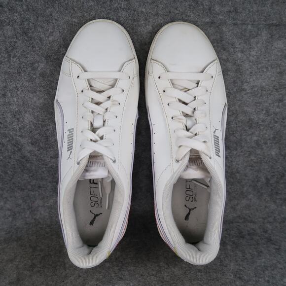 Puma Shoes Womens 9 Vikky Sneakers Casual Lifestyle Trainer Comfort Active White - Picture 6 of 11